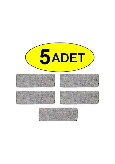 5 Adet Zambak Mikrofiber Yedek Mop Başlığı - Mop Bezi - Zambak Mo