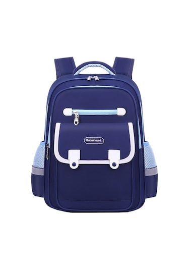 İlkokul Çocuklarına Özel Sağlıklı Ve Konforlu Sırt Çantaları, Kız Ve Erkek Öğrenciler İçin Su Geçirmez, Nefes Alabilen, Hafif Tasarım Okul Çantası MAvi