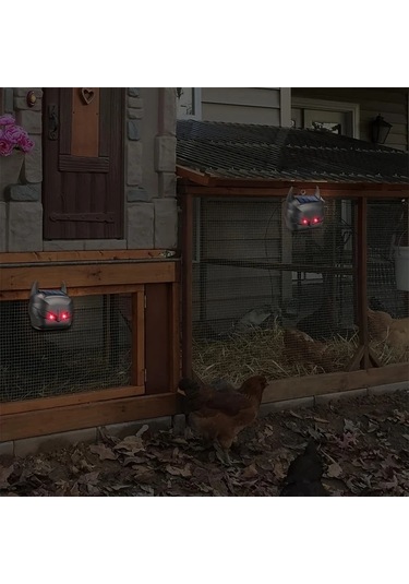 Motion003 Goxawee Siyah 2 Adet Güneş Enerjili Hayvan Kovucu Led Işıklı Kemirgen Savunucu Bahçe Çiftlik Koruma