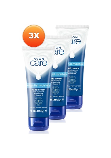 Avon Care Gliserin Ve Badem Sütü İçeren Yoğun Nemlendirici El Kremi 3 x 75 ML