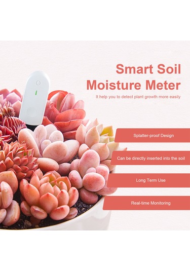 Xiyyadms Bitki Su Seviyesi Testeri - Akıllı Toprak Nem Ölçer, Gerçek Zamanlı İzleme, Kolay Kullanım, Ev Ve Bahçe İçin