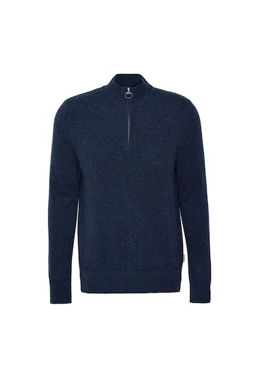 Barbour Waterbury Half Zip Kazak Ny91 Navy Lacivert