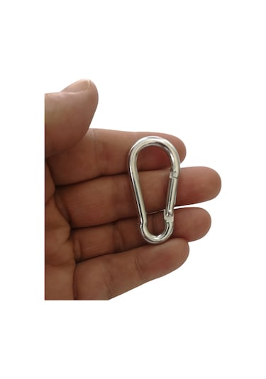 Galvanizli Karabina, 5 Mm, Askı, Çengel, Kanca, Anahtarlık