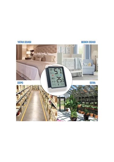 ThermoPro TP55 Termometre İç Mekan Dijital Sıcaklık ve Nem Ölçer - T07593