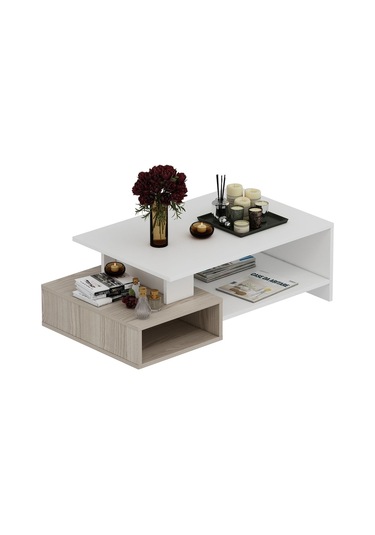 Dux Dekoratif Orta Sehpa Beyaz - Alize