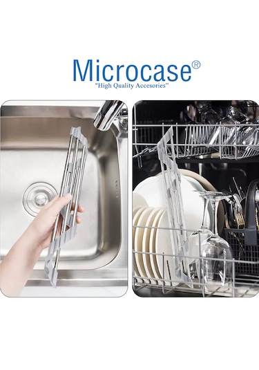 Microcase Ayarlanabilir Mutfak Lavaboya Monte Çok Amaçlı Askılık Al5443 Siyah