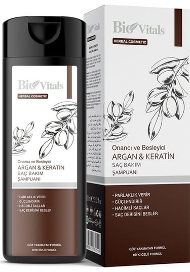 Bio Vitals Argan & Keratin Onarıcı ve Besleyici Şampuan 400 ML