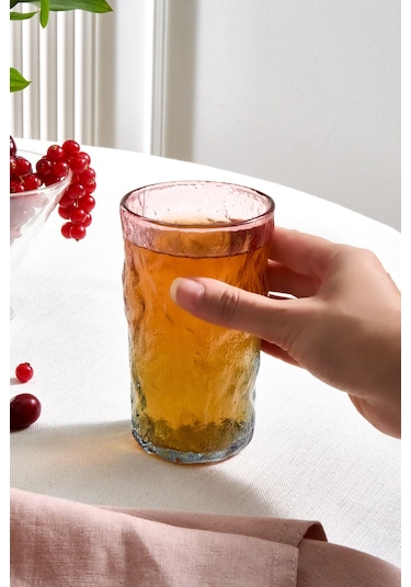 Karaca  Glacier Meşrubat Bardağı 383 Ml Pembe