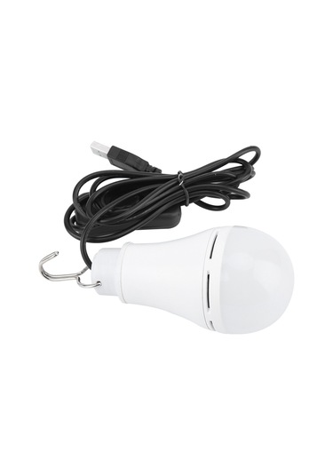 Jeemson Usb Çalışır 340 Lumen Led Işık, 120 Derece Aydınlatma, Gömlekli Taşınabilir Kamp Acil Durum Lambası Beyaz