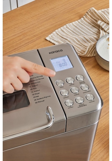 Karaca 15 İn 1 Dondurma Reçel Yoğurt Hamur Yoğurma Ve Ekmek Yapma Makinesi