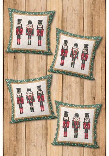 Dijital Baskılı Yumuşak Dokulu 4 Lü Kırlent Kılıfı Takımı Krl0092 Renkli