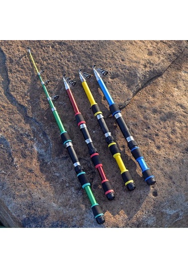 1 Adet Hafif Teleskopik Olta Sarı 2.1m