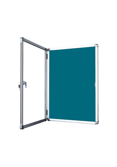 Camekanlı Anahtarlı Apartman İlan Panosu - Duyuru Panosu 70 x 100 CM