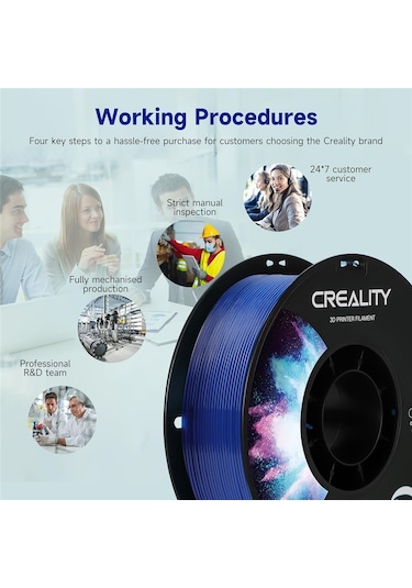 Creality Cr-petg Şeffaf Mavi Filament 1.75mm 1000gr