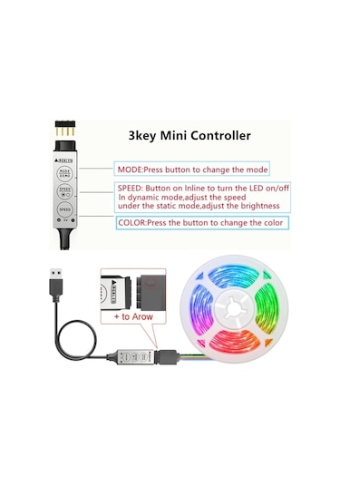 24 Tuşlu Led Şerit Işıklar, Rgb 5050 Lamba Uzaktan Kumandalı Usb 5 V Yatak Odası Dekorasyon Müzik Noel Oda Ev Dekor Için Işıklar 44keybluetooth-2m 24 Tuşlu Led Şerit Işıklar, Rgb 5050 Lamba Uzaktan Kumandalı Usb 5 V Yatak Odası Dekorasyon Müzik Noel Oda Ev Dekor Için Işıklar 44keybluetooth-2m