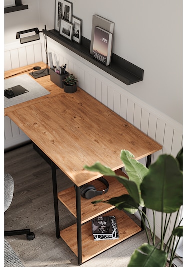Bofigo Çalışma Masası Ofis Masası Köşe Masa Bilgisayar Masası Odin 7 Çam