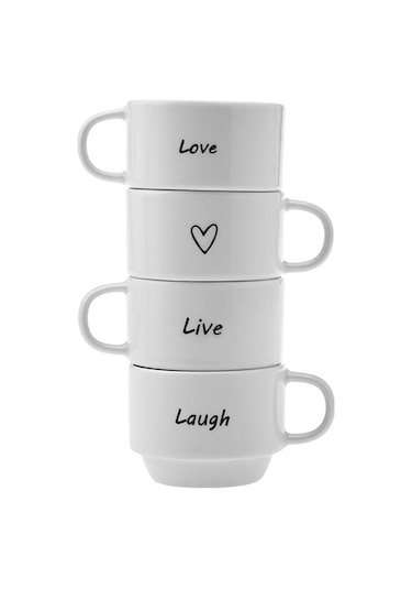 Karaca  Lovely Laugh 4 Kişilik Espresso Kahve Seti 100 ml