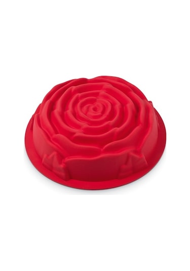 Silicolife SET010 Sevgiliye Özel Kalp ve Gül Desenli Kek ve Pasta