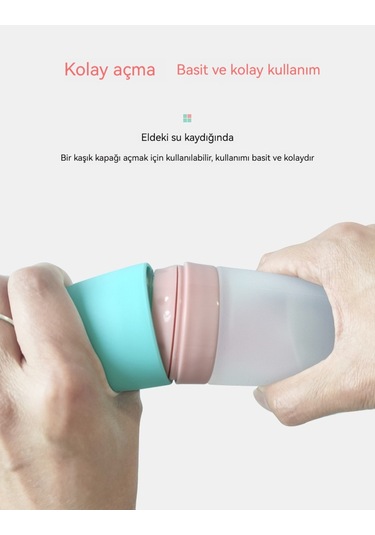 Aurora Bebek Tamlayıcıgıda Kaşığısılılmızpirinçezmesi Kaşık Pembe