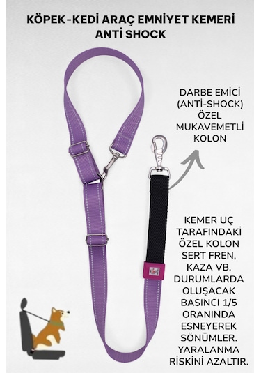 Caramelos Evcil Hayvan Araç Emniyet Kemeri Mr