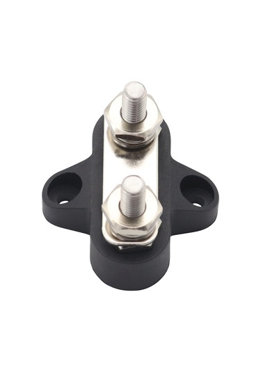 Youtek M6 Çift Somunlu Bakırlı Akım Terminali - Dc 48v 80a, Kırmızı-siyah, 4 Bağlantı Ve 4 Isı Kontraktörlü Set