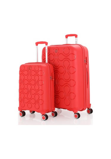 Mçs Polipropilen 2li Valiz Seti Büyük & Kabin V376 S23sy1000050-set 00004 Kırmızı