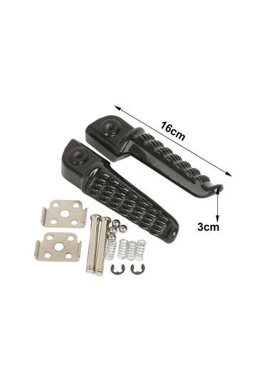 Homyl 2 Adet Motosiklet Ayak Mandalları Metal Zzr1200 2000-2003