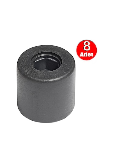 Baza Yatak Kenar Tutucu Denge Takozu Yuvarlak Plastik Kapak Stoperi Aparatı Vidasız-8 Adet