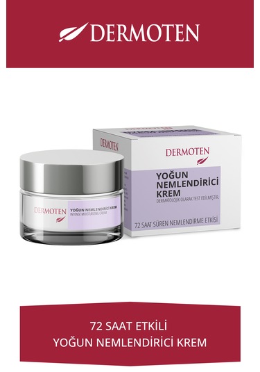 Dermoten 72 Saat Etkili Yoğun Nemlendirici Cilt Bakım Kremi 50 ML