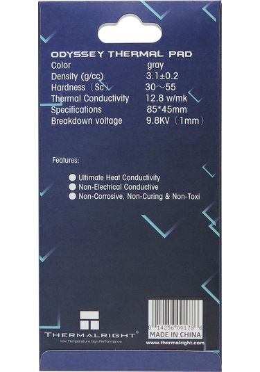 Homyl Silikon Termal Ped 12.8 W/mk Isı Direnci Pc Için Basit 0,5-mm