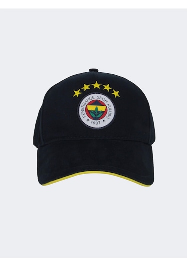 Fenerbahçe Unısex 5 Yıldız Logo Şapka Lacivert