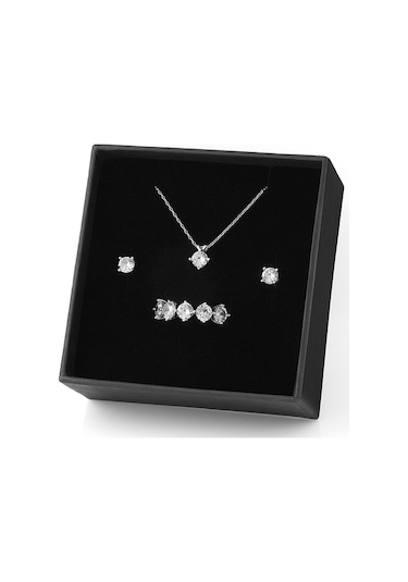 Glorria Gümüş Beştaş Set
