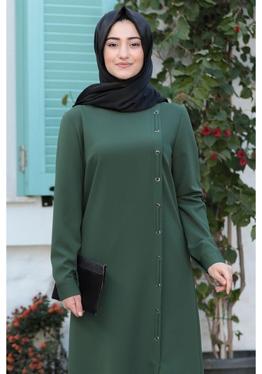 Rümeysa Tesettür Takım Haki Haki