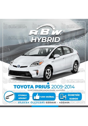 Toyota Uyumlu Prius Ön Silecek Takımı (2009-2014) RBW Hibrit
