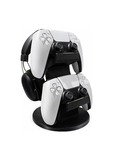 Ps5 Dualsense Ve Kulaklık Standı Çift Katlı Düzenleyici Gamepad & Headset Masaüstü Organizer