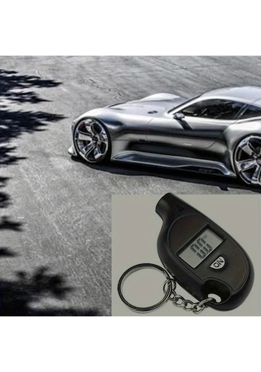 Hightower 1 Adet Dijital Göstergeli Araç Lastik Basınç Ölçer Pille Çalışan Taşınabilir Tüm Araçlarla Uyumlu