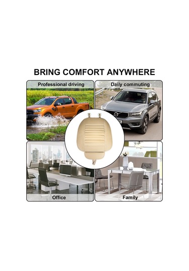 Gajeena Tirol Oturma Yastığı - Uzun Süreli Konfor, Hafif Pu Deri, Hafızalı Köpük, Anti-kayak Tabanlı 51x51cm