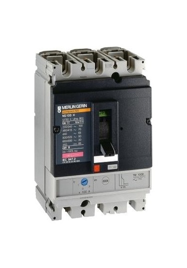 Schneider Electric 29633 Devre Kesici Compact NS100N - TMD - 40 A - 3 Kutuplu 3D