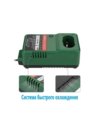 Youmex Hitachi 7.2-18v Ni-cd/ni-mh Akü Şarj Cihazı, 100-240v Ac Girişi, Soğutma Sistemi, Şarj Gösterici, Yeşil, Avrupa Prensi