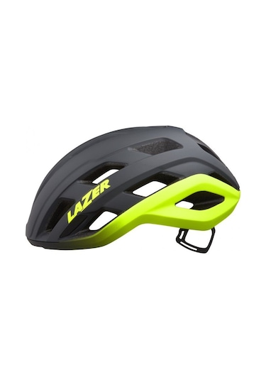 Lazer Strada Kineticore Yol Kask Mat Koyu Gri Flash Sarı L 58/61cm Siyah
