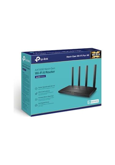 TP-Link Archer AX12 AX1500 2.4 - 5 GHz 1500 Mbps Dual-Band WIFI 6 Kablosuz Router
