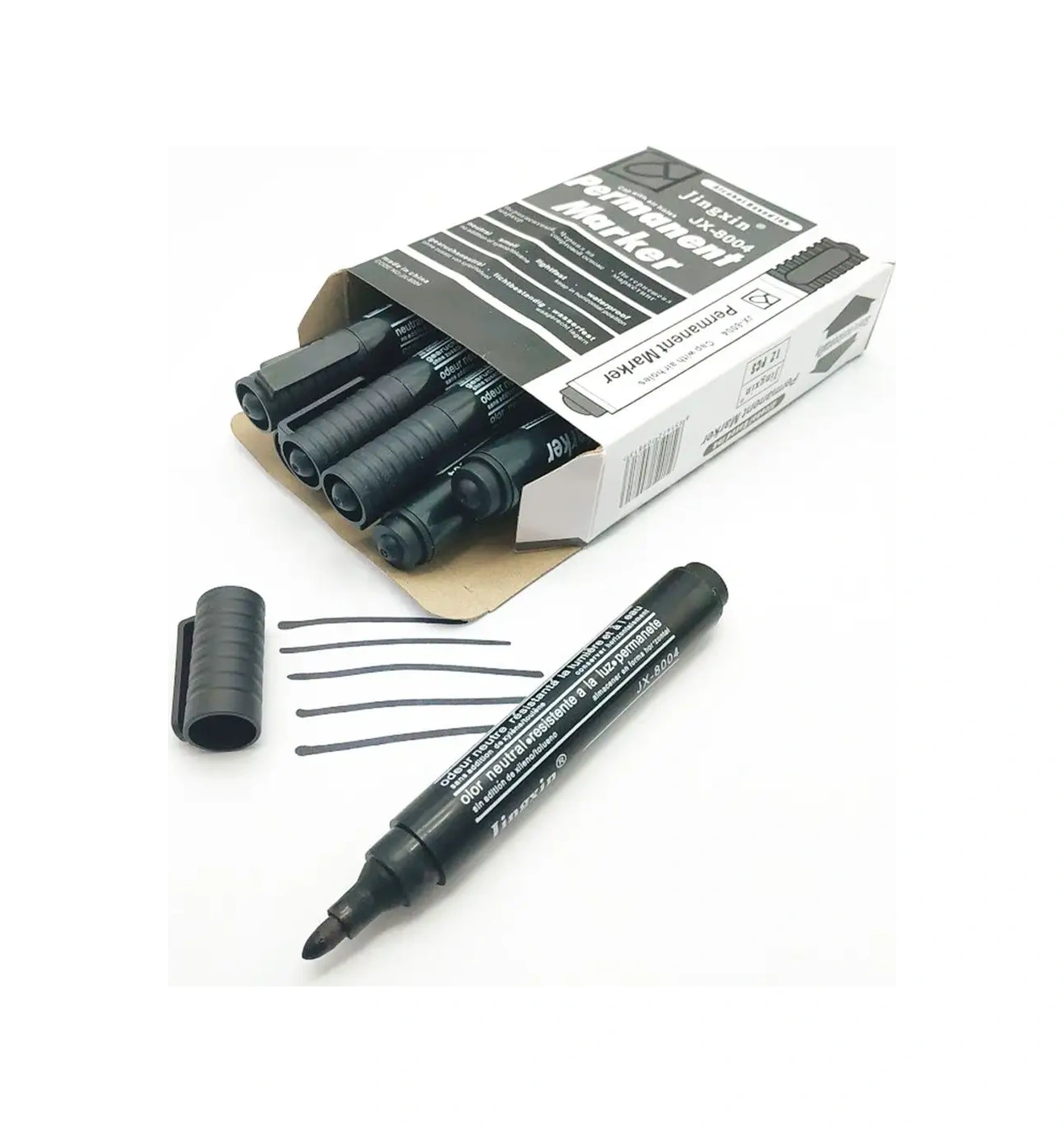 Laduski Kalıcı Siyah İşaretleyici 24 Parça 140351400 Siyah