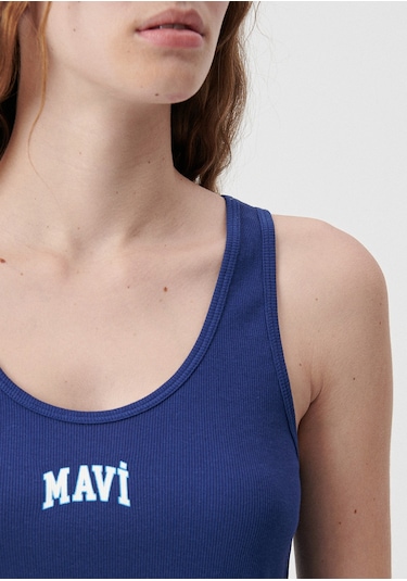 Mavi - Mavi Logo Baskılı Lacivert Atlet 1611899-70722