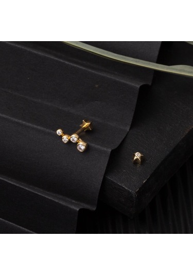 Bilezikci 14 Ayar Altın Piercing Tragus Küpe Kphsy14k22500 Sarı