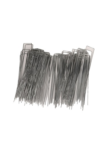 Folinda 100 Adet Islak Galvanizli Çelik U-şekilli Bahçe Çiviği 4x10cm - Çim, Zemin Kumaşı Ve Fence Sabitleme Aracı, Paslanmaz, Kolay Kurulum