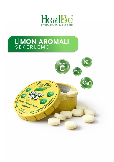 Limon Aromalı Şekersiz Şekerleme