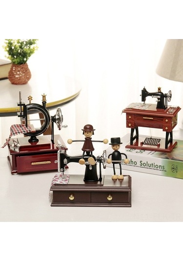 Ulzyvf Klasik Dikiş Mak. Müzik Kutusu - Çocuklar İçin Keyifli Ve Kompakt Hediye