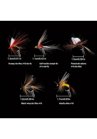 Fochsia Goture 100 Adet Sinek Olta Yemi Kuru Sinek Islak Sinek Streamer Nympha Gercekci Renkli Alabalik Levrek Sazan