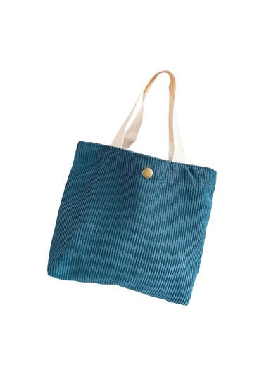 Suntek Kadife Omuz Çantası Moda Seyahat Ofis Açık Hava İçin Koyu Mavi