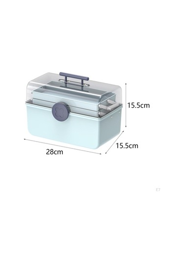 Novahub 3 Bölümlü Taşınabilir İlk Yardım Kutusu - Pembe Saplı Organizatör - Seyahat İçin Kompakt Saklama Çözümü Pembe